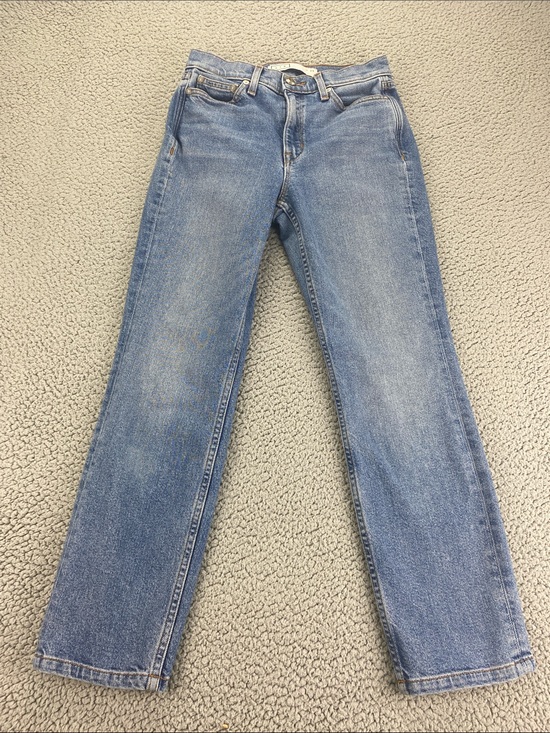 AYR Denim - AYR The Yes Yes Yes Straight Ankle Cropped Women's High Rise Jeans | Size: 25